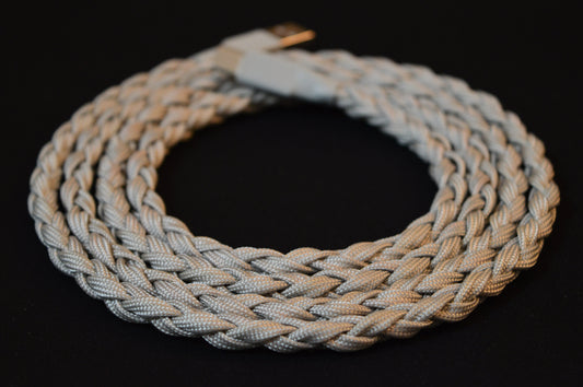 Gray/Beige Braided Cable